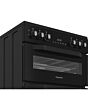 Hotpoint HDE6VDB1 60cm Freestanding Electric Double Oven Cooker with Multiflow