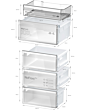 Bosch KGN392LAGG, Free-standing fridge-freezer with freezer at bottom