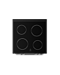 Midea MFO24EME4R118-BK 60cm Double Oven FS Cooker with Ceramic Hob - Black - AA Rated