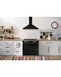 Belling RCA VISION SGL 90DF 90cm Dual Fuel Range Cooker - Black & Silver Steel