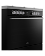 Belling RCA VISION SGL 90DF 90cm Dual Fuel Range Cooker - Black & Silver Steel