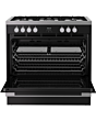 Belling RCA VISION SGL 90DF 90cm Dual Fuel Range Cooker - Black & Silver Steel