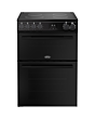 Belling FSA VISION 60Ei 60cm Electric Induction Cooker with Double Oven - Black