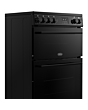 Belling FSA VISION 60Ei 60cm Electric Induction Cooker with Double Oven - Black