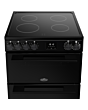 Belling FSA VISION 60Ei 60cm Electric Induction Cooker with Double Oven - Black