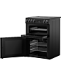 Belling FSA VISION 60Ei 60cm Electric Induction Cooker with Double Oven - Black