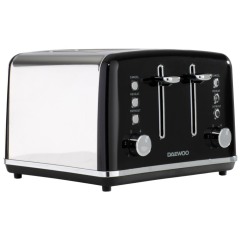 Daewoo SDA1586GE Kensington 4 Slice Toaster - Black
