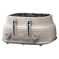 Daewoo SDA2485GE Sienna 4 Slice Toaster Taupe
