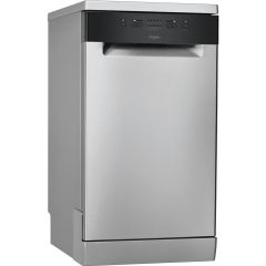 Whirlpool Dishwasher: in Stainless Steel, Slimline - WSFE 2B19 X UK
