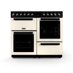 Montpellier MDFRC100K 100cm Dual Fuel Range Cooker In Black