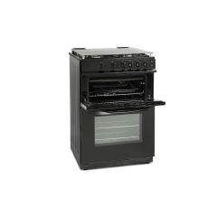 Montpellier MDG600LK 60cm Gas Double Oven Cooker in Black