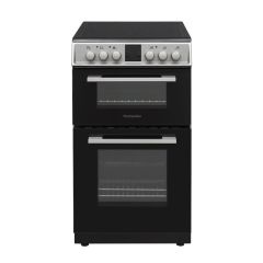 Montpellier MDOC50FS 50cm Double Ceramic Cooker in Silver