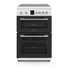 Montpellier MDOG60LW 60cm Double Gas Cooker in White