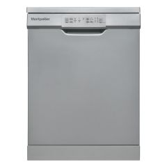 Montpellier MDW1354S 60cm Freestanding Dishwasher in Silver