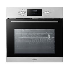 Midea Xpress Fry MBO65M90D2C-SS Multifunction Built-In Single Oven with Catalytic Liners - Stainless Steel - A+ Rated
