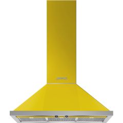 Smeg KPF9YW 90cm Portofino Chimney Hood, Yellow