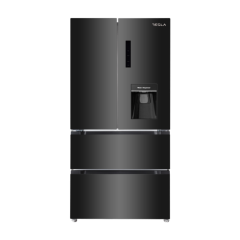 Tesla T571FRDB Level 3 French Door Fridge Freezer - Black