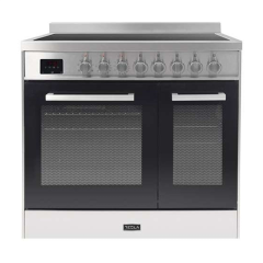 Tesla T90DCRCSS Level 3 Professional 90cm Ceramic Range Cooker - Stainless Steel