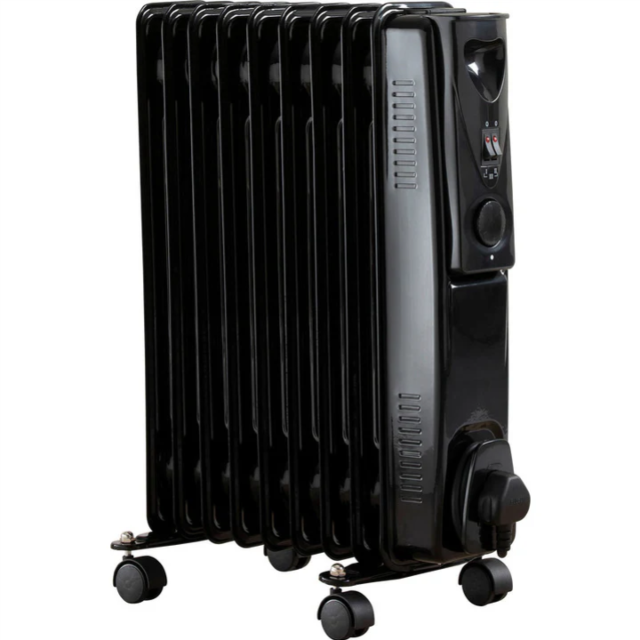 Daewoo HEA1202GE 2000W Oil Filled Radiator - Black