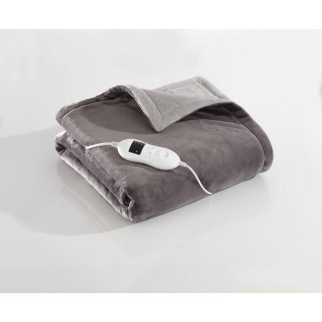 Daewoo HEA1931GE Two Tone Heated Over Throw Blanket 160x120cm