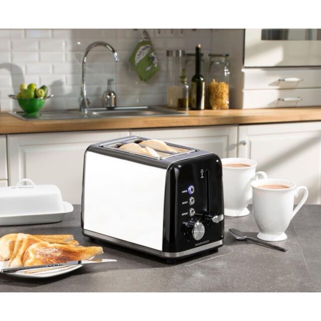Daewoo SDA1583GE Kensington 2 Slice Toaster - Black