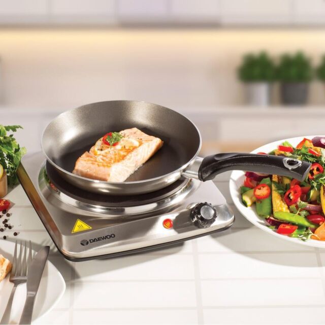 Daewoo SDA1731GE Single Stainless Steel Hot Plate