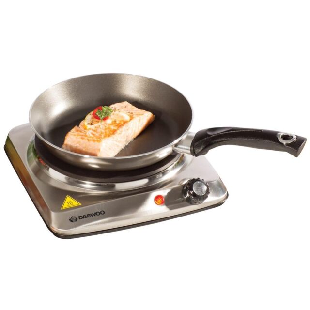 Daewoo SDA1731GE Single Stainless Steel Hot Plate