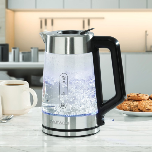 Daewoo SDA2102GE 1.7L 3KW Easy Fill Illuminating Kettle