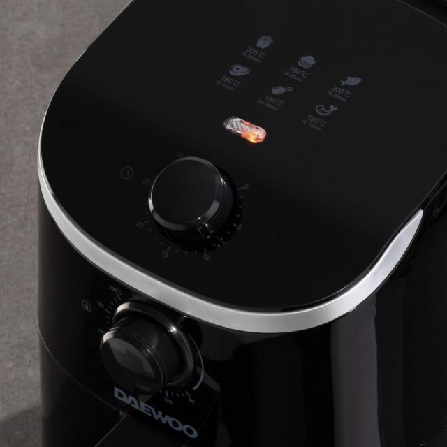 Daewoo SDA2609GE 2L Single Pot Air Fryer - Blk