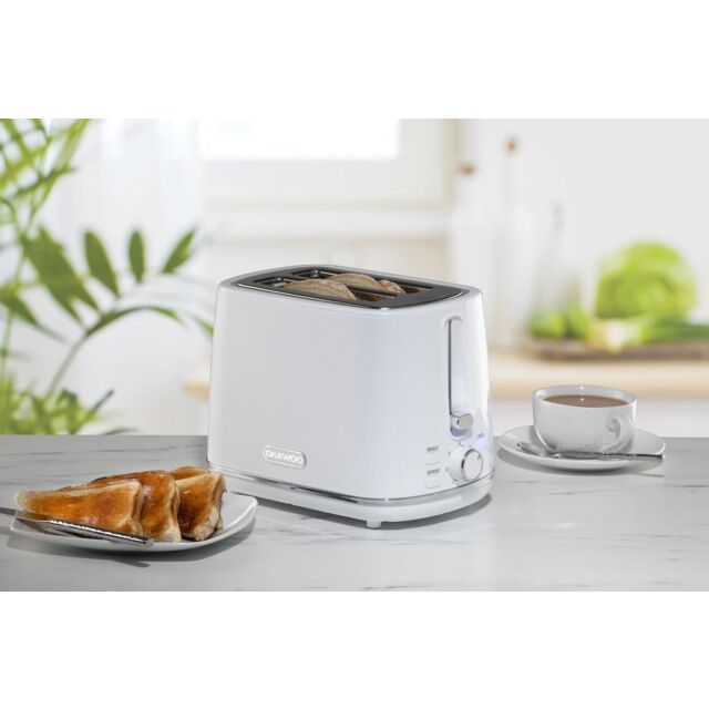 Daewoo SDA2626GE Stirling 2 Slice Toaster White