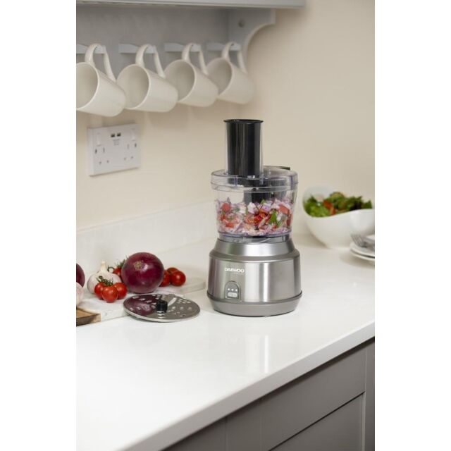 Daewoo SDA2651GE Stainless Steel Cordless Pro Food Processor