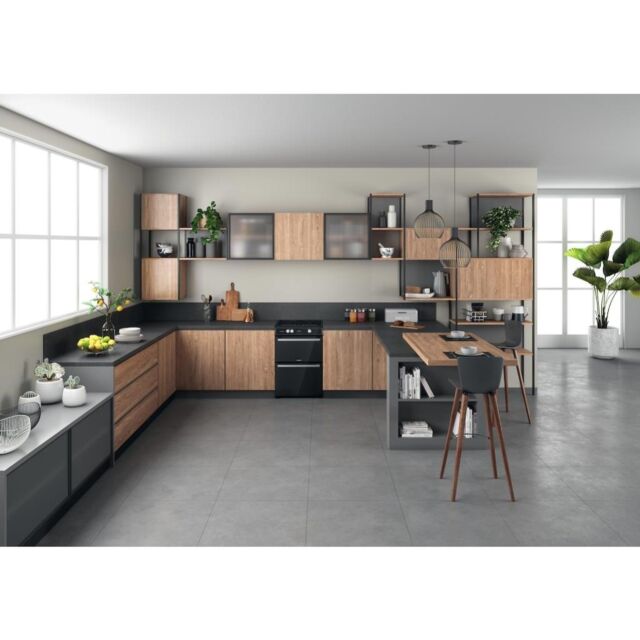 Hotpoint HDT67I9HM2C/UK Double Cooker - Black