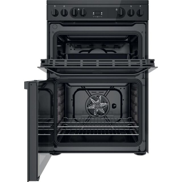 Hotpoint HDM67V92HCB/UK Double Cooker - Black
