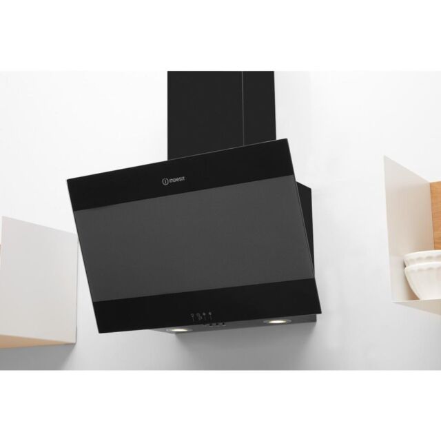Indesit IHVP 6.6 LM K Cooker Hood in Black