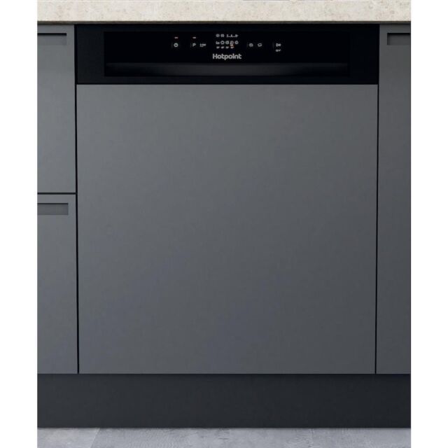 Hotpoint H3B L626 B UK Semi-Integrated 14 Place Settings Dishwasher - Black