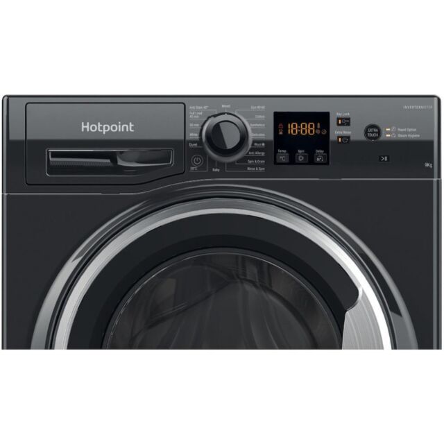 Hotpoint NSWF 944C BS UK N Washing Machine - Black