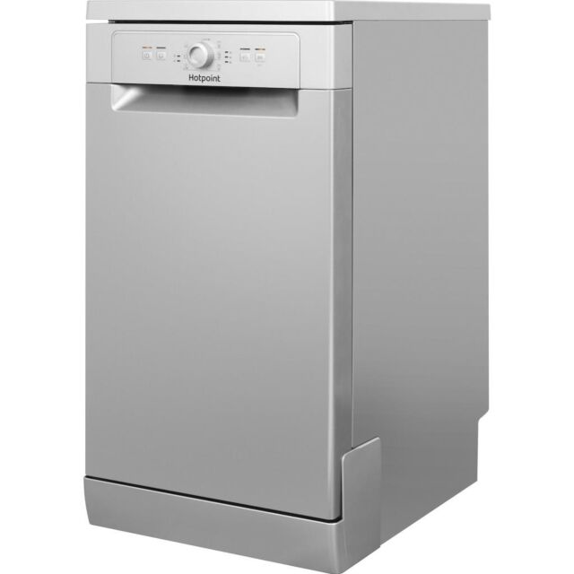 Hotpoint dishwasher: slim, silver