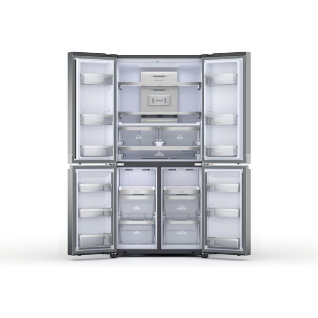 Hotpoint HQ9 M2L UK Active 4 Door Fridge Freezer - Stainless Steel