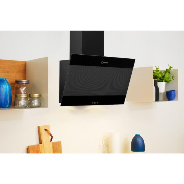 Indesit IHVP 6.6 LM K Cooker Hood in Black