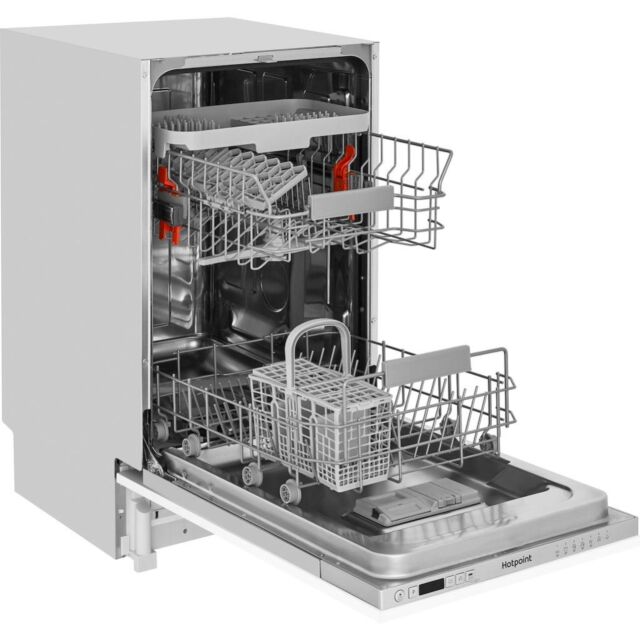 Hotpoint integrated dishwasher: slim, silver