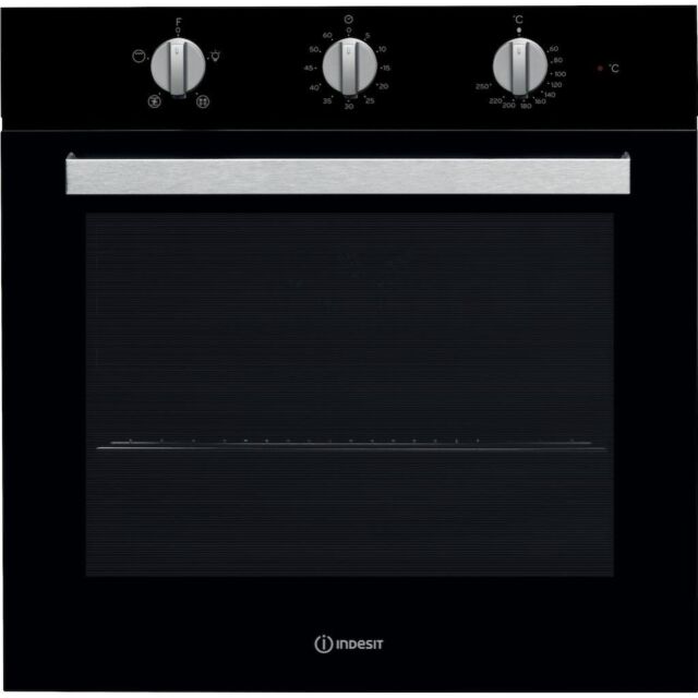Indesit IFW 6330 BL UK Electric Single Built-In Oven - Black
