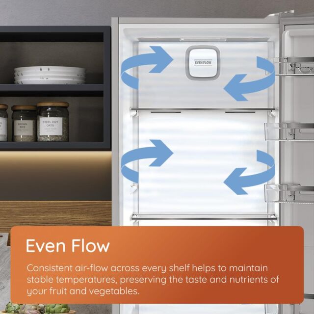 Hotpoint HPK26363WXP4UK Freestanding Dual No Frost 60/40 Fridge Freezer with Even Flow