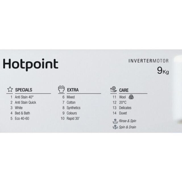 Hotpoint BI WMHG 91484 UK Integrated Washing Machine