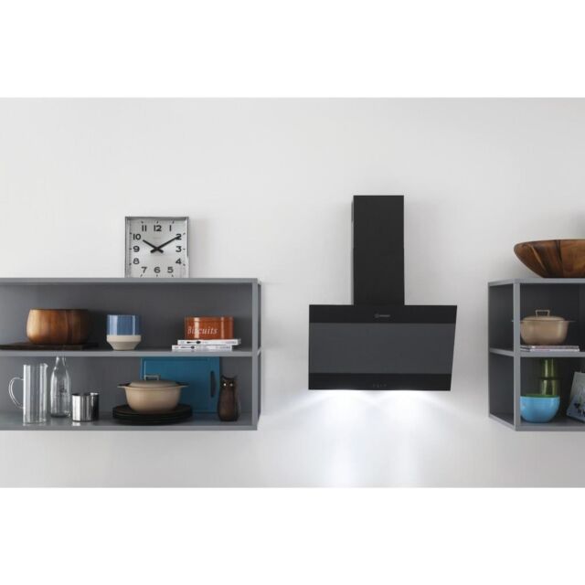 Indesit IHVP 6.6 LM K Cooker Hood in Black