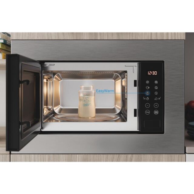 Indesit MWI120GX Built-In Microwave - Stainless Steel