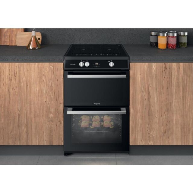 Hotpoint HDT67I9HM2C/UK Double Cooker - Black