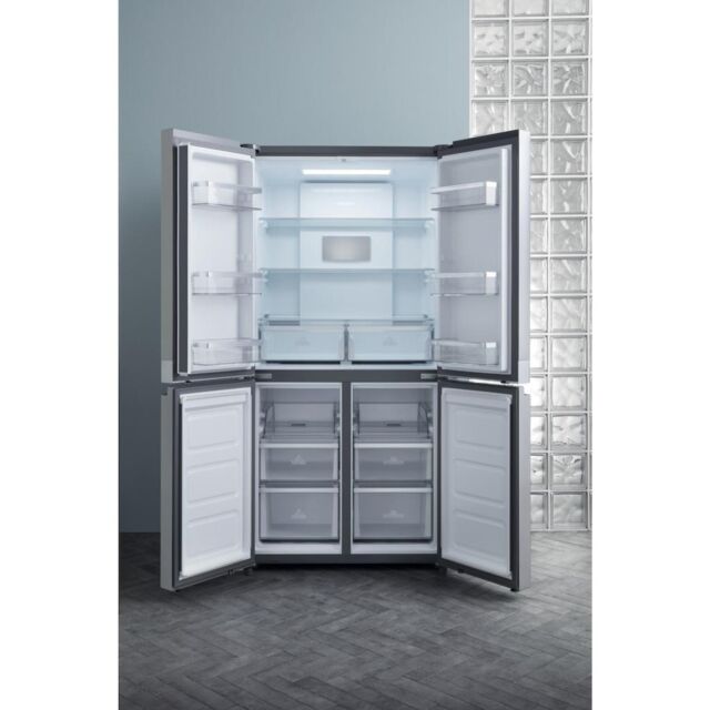 Hotpoint HQ9 B1L 1 Four Door Fridge Freezer - Stainless Steel