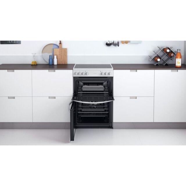 Indesit ID67V9KMW/UK Double Cooker - White