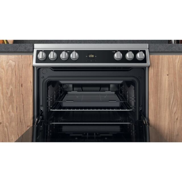Hotpoint HDT67V9H2CX/UK Double 60cm Electric Cooker - Inox