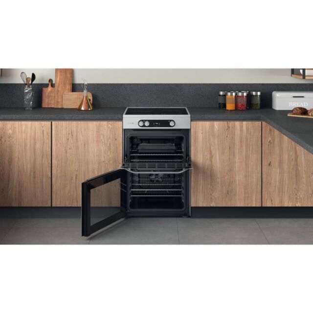 Hotpoint HDM67I9H2CX/UK Double Cooker - Inox